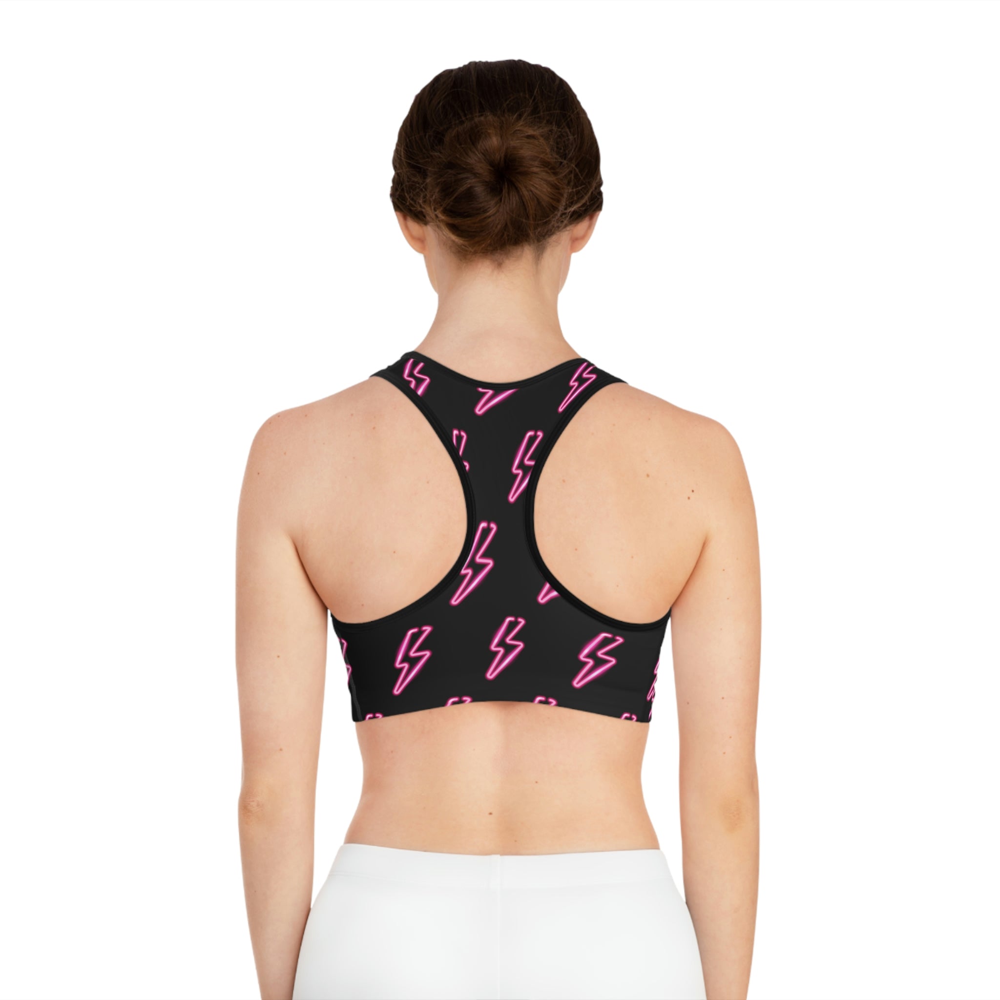 Neon Pink Empower Sports Bra
